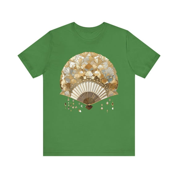 Fan shirt, Shirt with Fan, Tee Shirt with Gold Blower