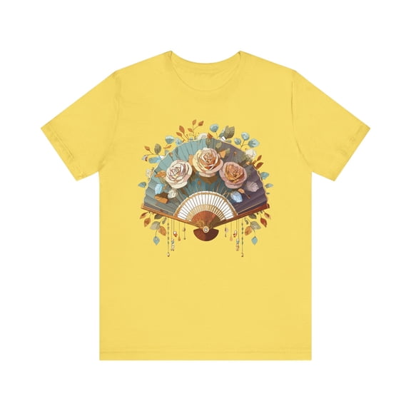 Fan shirt, Shirt with Fan, Tee Shirt with Gold Blower