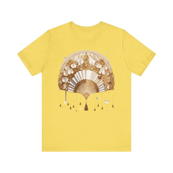 Fan shirt, Shirt with Fan, Tee Shirt with Gold Blower