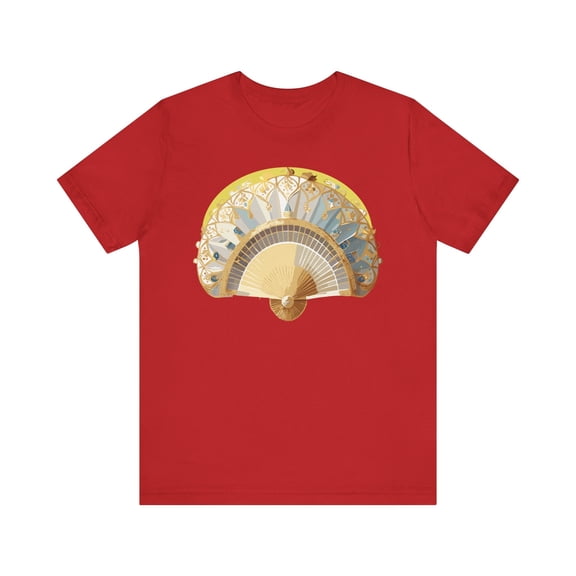 Fan shirt, Shirt with Fan, Tee Shirt with Gold Blower