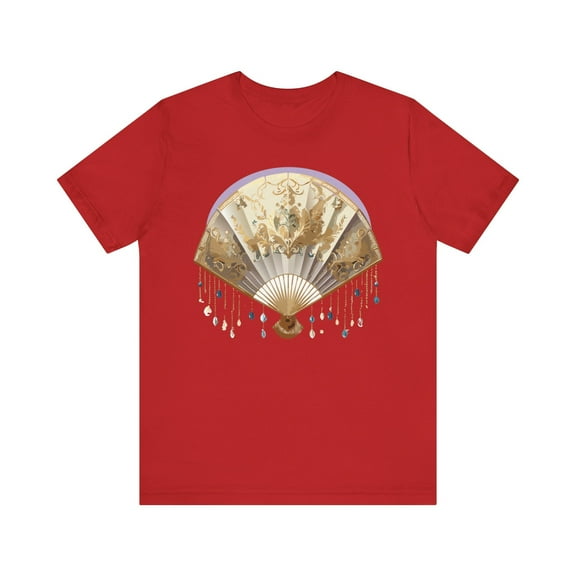Fan shirt, Shirt with Fan, Tee Shirt with Gold Blower