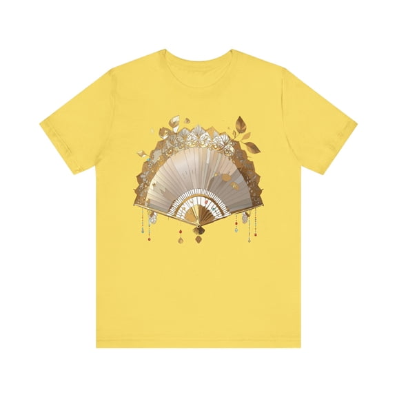 Fan shirt, Shirt with Fan, Tee Shirt with Gold Blower