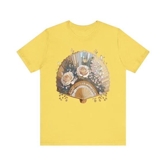 Fan shirt, Shirt with Fan, Tee Shirt with Gold Blower