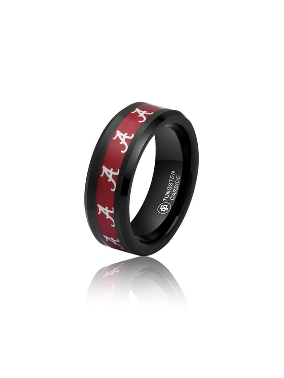 Alabama Crimson Tide Tungsten Ring