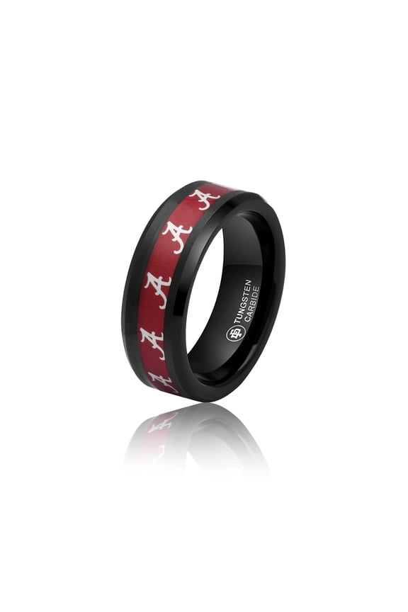 Alabama Crimson Tide Tungsten Ring