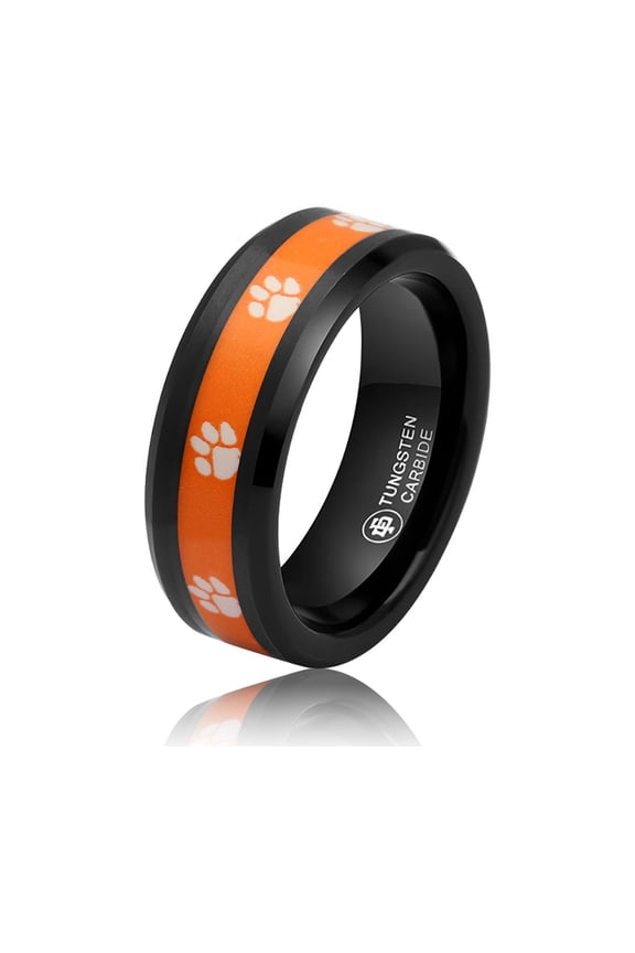 Clemson Tigers Tungsten Ring