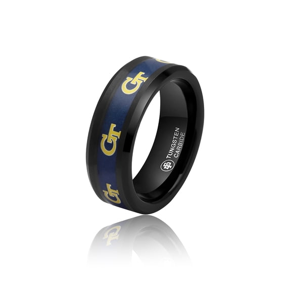 FanDrip Georgia Tech Yellow Jackets Tungsten Ring