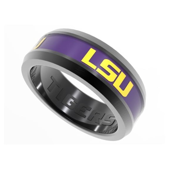 FanDrip LSU Tigers Tungsten Ring