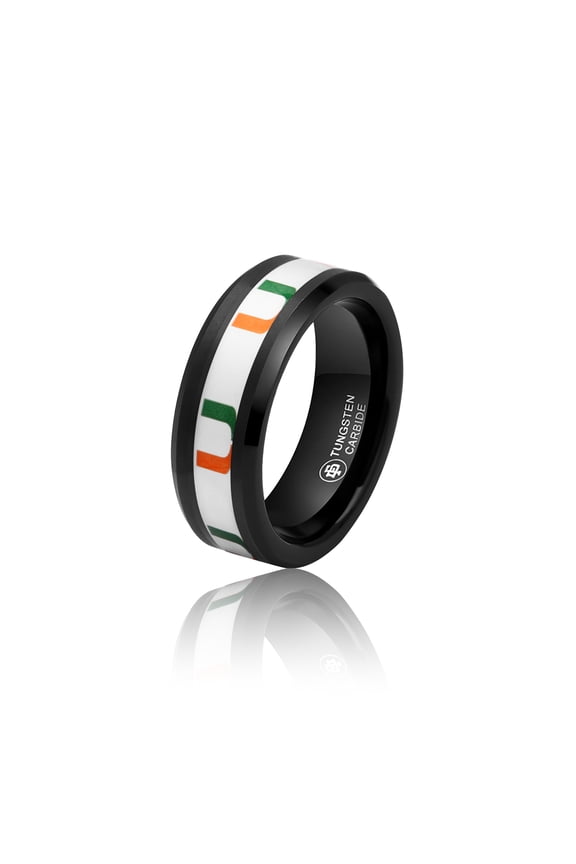 Miami Hurricanes Tungsten Ring