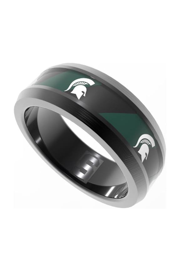 Michigan State Spartans Tungsten Ring