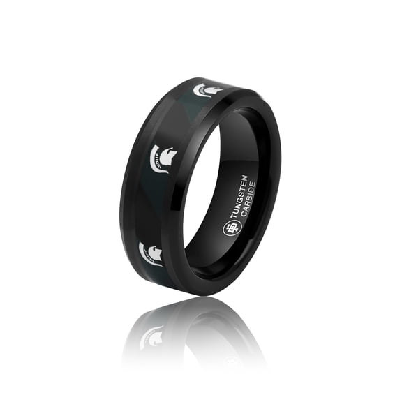 FanDrip Michigan State Spartans Tungsten Ring