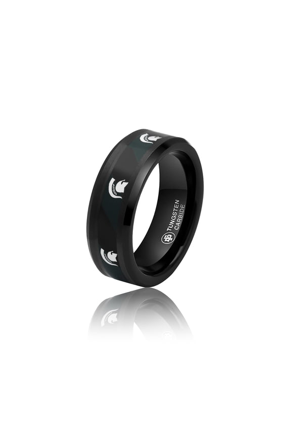 Michigan State Spartans Tungsten Ring