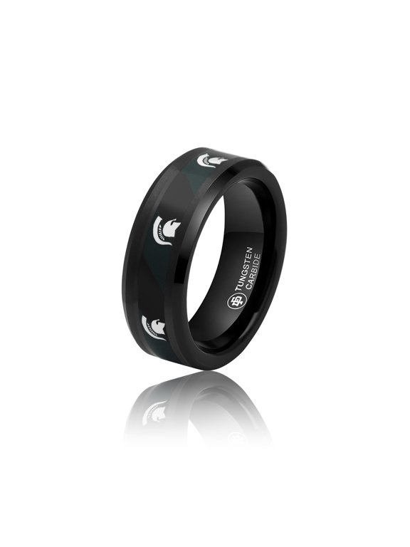 Michigan State Spartans Tungsten Ring
