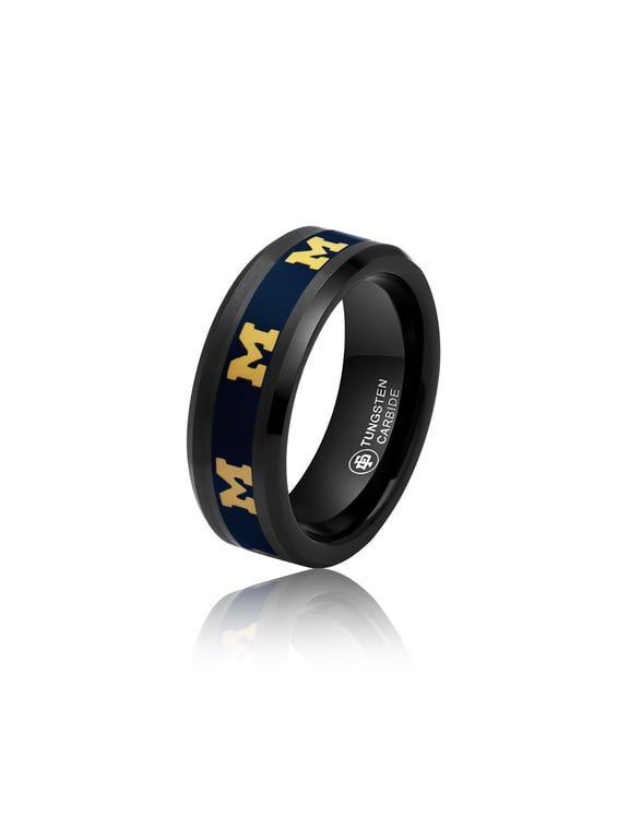 Michigan Wolverines Tungsten Ring