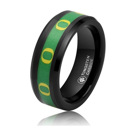 FanDrip Oregon Ducks Tungsten Ring