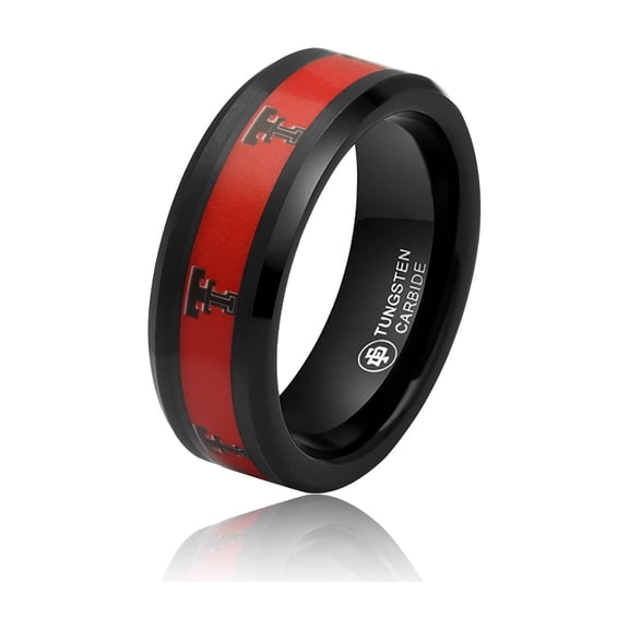 FanDrip Texas Tech Red Raiders Tungsten Ring