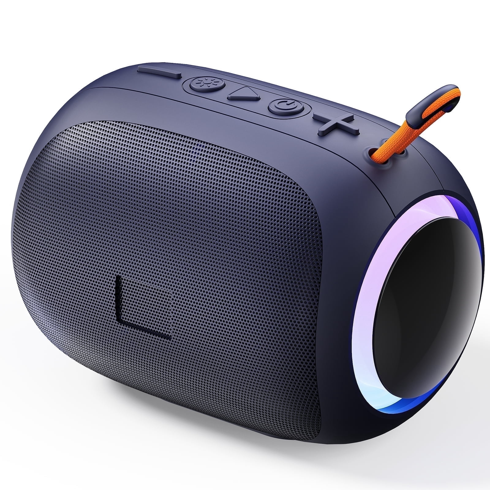 FanFun Bluetooth Speaker, Portable Wireless Party Speaker with Colorful RGB Lights for Outdoor, L5-Blue