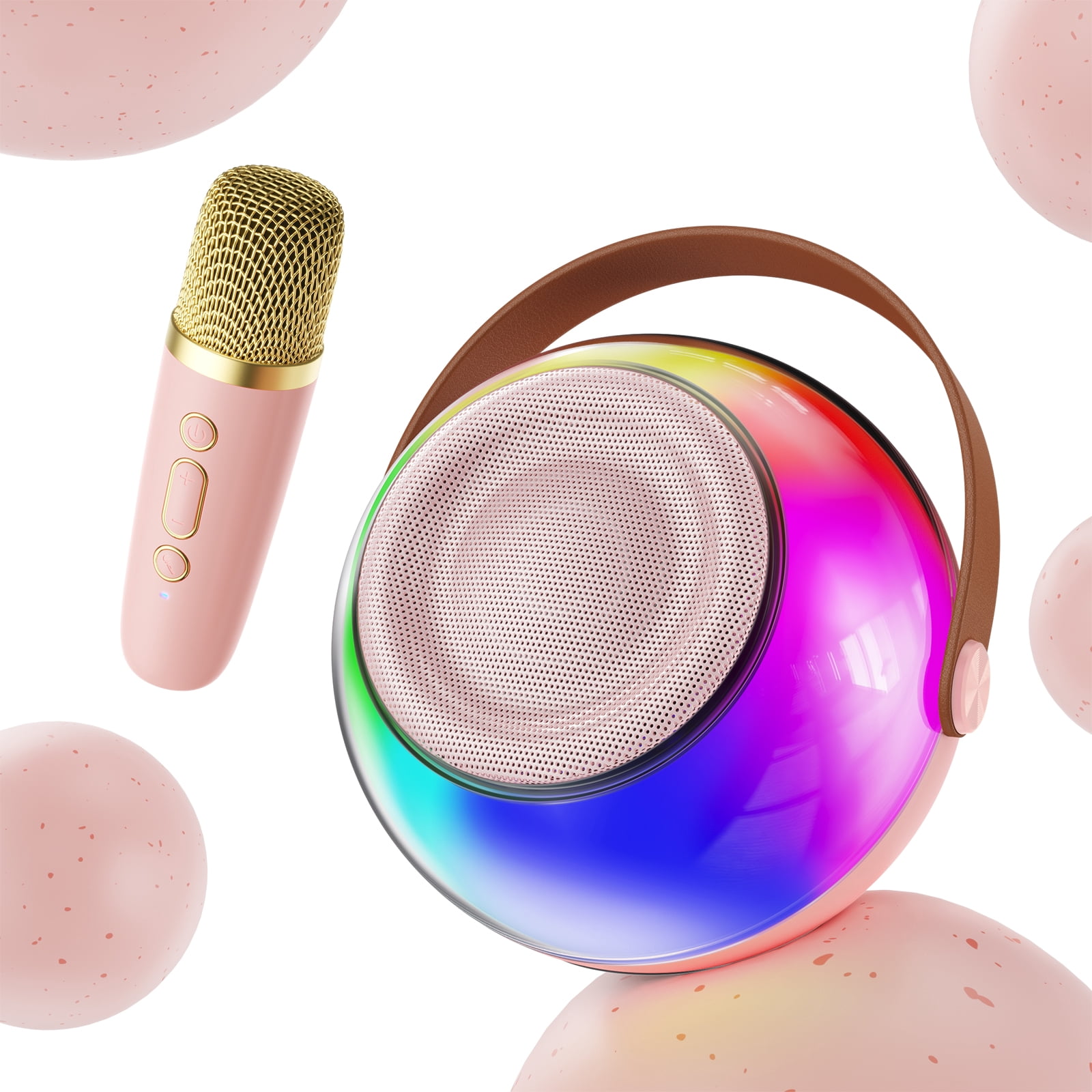 FanFun Mini Karaoke Machine for Kids, Portable Singing Machine with Microphone, Bluetooth Karaoke Speaker on Sale for Adult, Best Gift for Christmas, D25