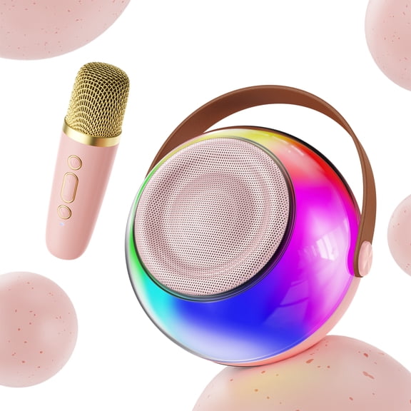 FanFun Mini Karaoke Machine for Kids, Portable Singing Machine with Microphone, Bluetooth Karaoke Speaker on Sale for Adult, Best Gift for Christmas, D25