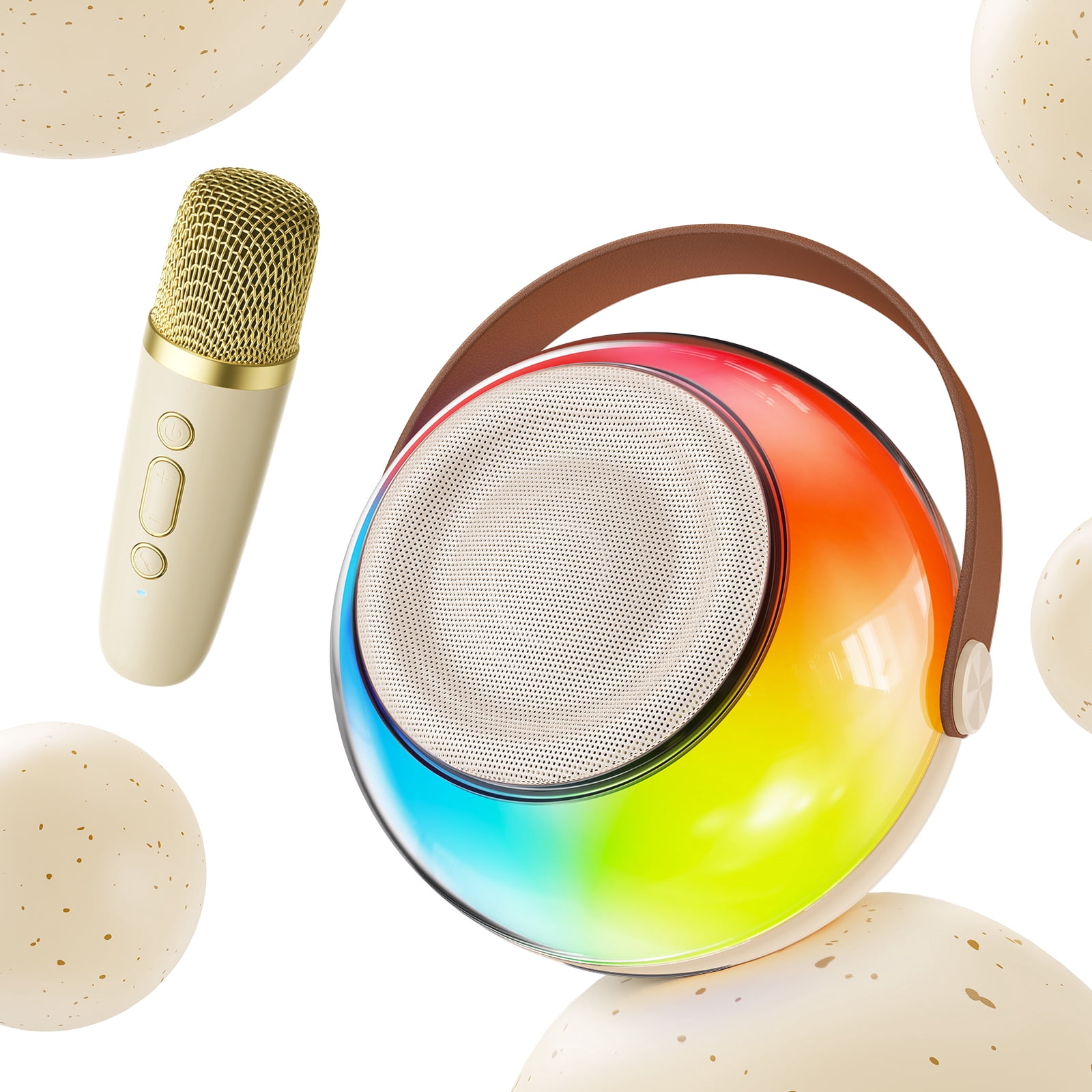 FanFun Mini Karaoke Machine for Kids, Portable Singing Machine with Microphone, Bluetooth Karaoke Speaker on Sale for Adult, Best Gift for Christmas, D25