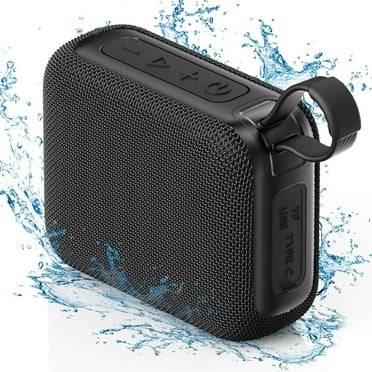 FanFun Portable Bluetooth Speaker, Mini Waterproof Speaker, Outdoor Wireless Speaker, Party Speaker for Home, Travel, Hiking, IPX5, L3-Black