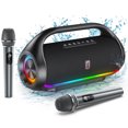 thumbnail image 1 of FanFun Bluetooth Speaker, Portable Party Speaker with 2 Mics, IPX5 Waterproof, Outdoor PA System, Deep Bass, 1 of 8