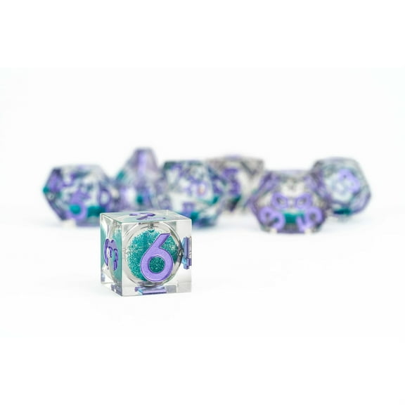 FanRoll by Metallic Dice Games Individual d20 Elixir Liquid Core DND Dice Set, Disco Vibes, Role Playing Game Dice for Dungeons and Dragons