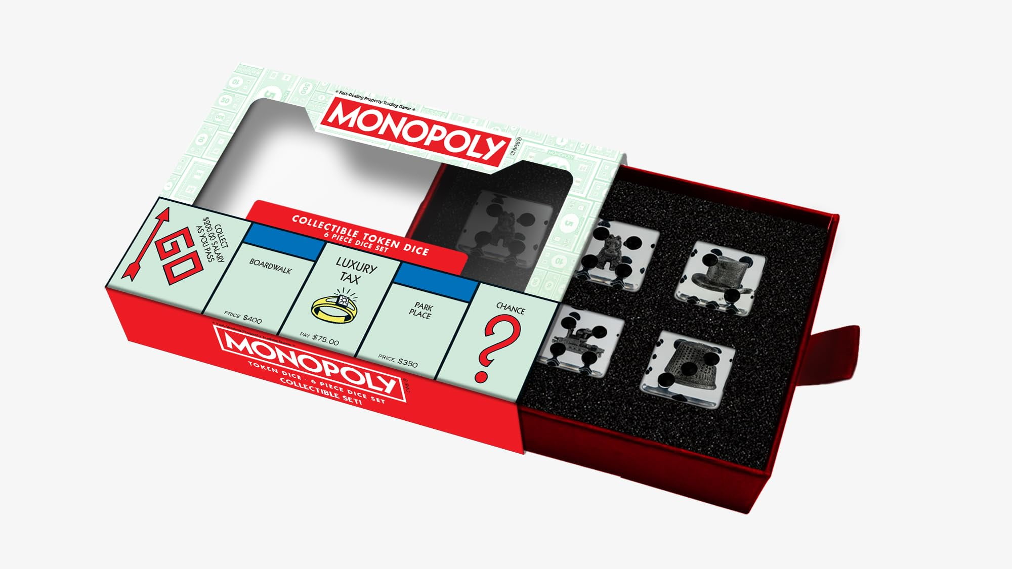 FanRoll by Metallic Dice Games LIC11201 22 mm Monopoly Token