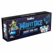 FanRoll by Metallic Dice Games LIC9208 Mystery Misfit Sharp Edge Resin Polyhedral Dice Set - 7 Piece