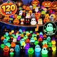 thumbnail image 1 of FanYule Halloween Mini Resin Ducks Glow in the Dark Novelty Halloween Party, 120 PCS, 1 of 7