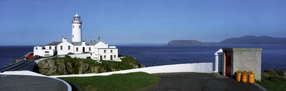 Fanad Co Donegal Ireland Fanad Head Lighthouse Canvas Art - The Irish Image Collection Design Pics (38 x 12)
