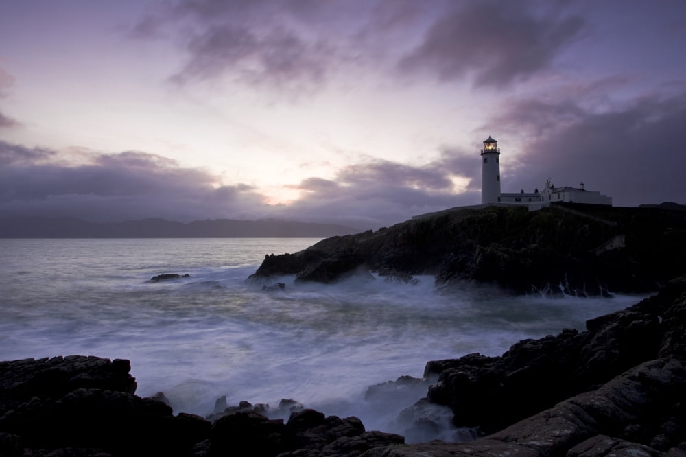 Fanad Head County Donegal Ireland Lighthouse And Seascape Canvas Art - Peter McCabe Design Pics (34 x 22)