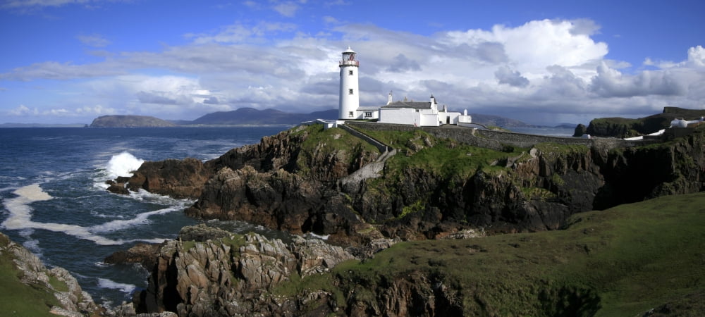 Fanad Lighthouse Fanad County Donegal Ireland Canvas Art - Peter Zoeller Design Pics (23 x 10)