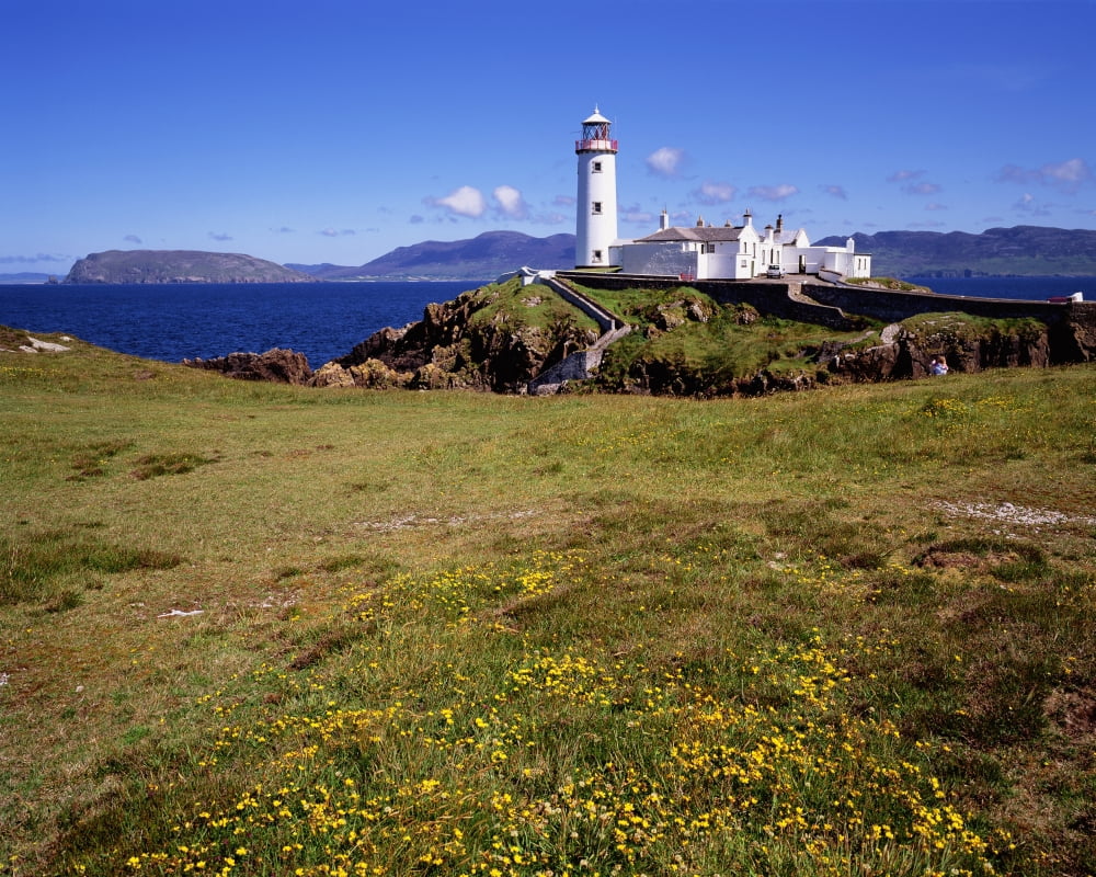 Fanad Lighthouse Fanad Head Co Donegal Ireland Canvas Art - The Irish Image Collection Design Pics (16 x 12)
