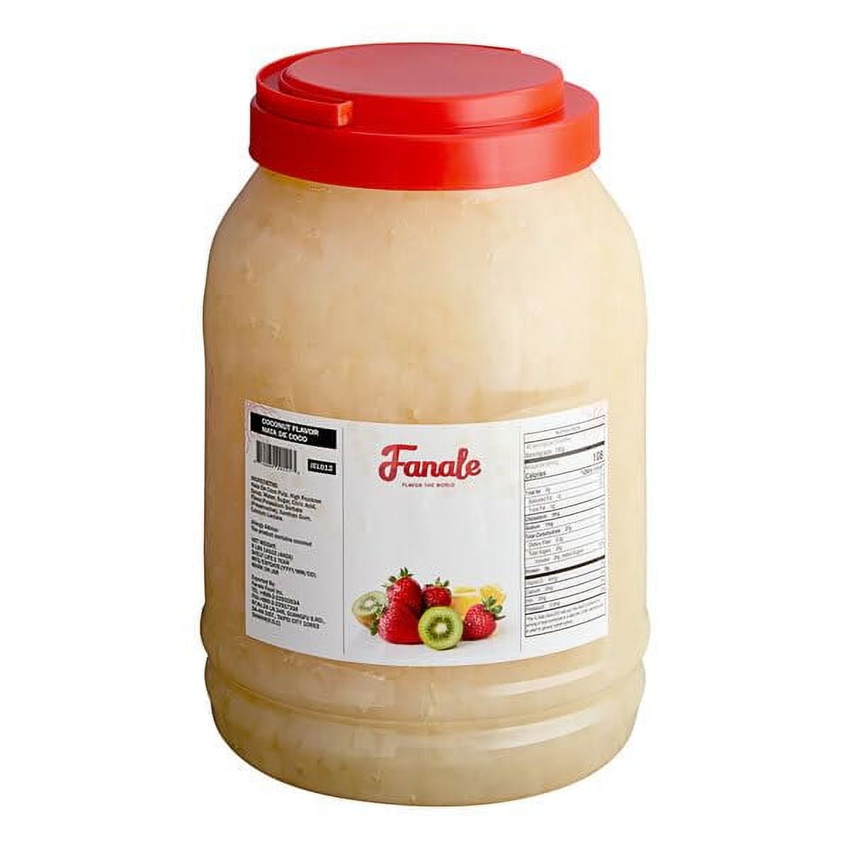 Fanale Coconut Jelly Topping nata de Coco for Boba Tea Desserts Coconut, | 8.3 pound | (Pack of 4)