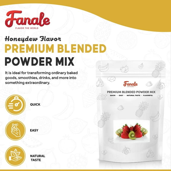 Fanale Honeydew Bubble Tea Flavoring Powder, 2.2 lb (Pack of 1)