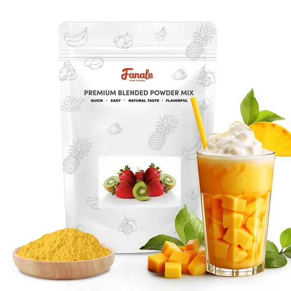 Fanale Premium Mango Flavor Bubble Tea Powder, 2.2 lb (1 Pack)