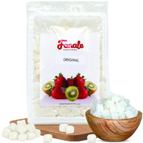 Fanale Mini Mochi Sweet Rice Cake, Original White Color Snack, Topping for Frozen Yogurt, Ice Cream, Shaved Ice, 300g (10.6 oz / 0.7 lb)