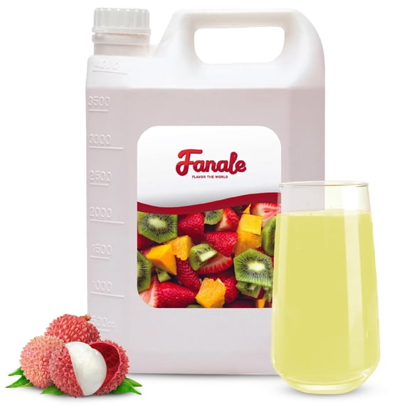 Fanale Premium Flavoring Concentrated Syrup for Bubble Tea 11 lb | Lychee Flavor Syrup | for Boba Tea, Smoothies, (Pack of 1)