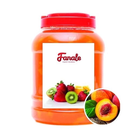 Fanale Premium Peach Flavoring Jam for Bubble Tea, Smoothies, Slushes, and Desserts, 9 lb