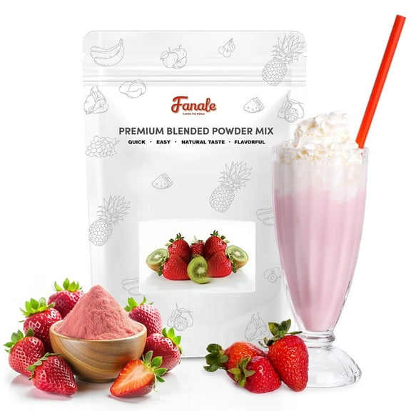 Fanale Strawberry Bubble Tea Flavoring Powder, 2.2 lb (1 Pack)