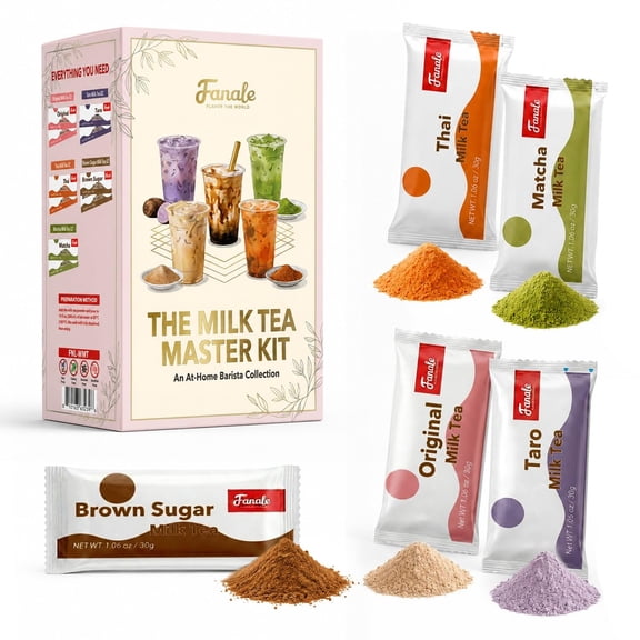 Fanale World Milk Tea Retail Box -5 Flavors (30g*10 sachets/box,) | FNL-WMT