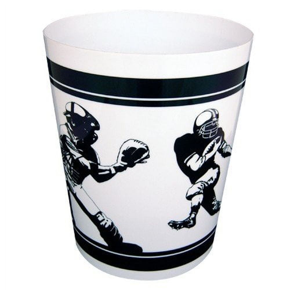 Fanatic Wastebasket Sports Themed Football, Baseball, Basketball
