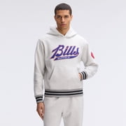 Fanatics Heather Gray Buffalo Bills IconicFleece Tipped Hoodie