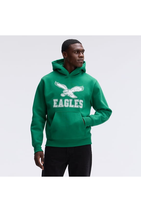 Kelly Green Philadelphia Eagles IconicFleece Flocked Hoodie