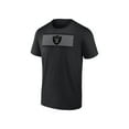 thumbnail image 1 of NFL Las Vegas Raiders Men's T-Shirt Black Tonal – All 32 Teams Available, 1 of 3