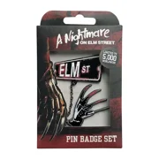 مجموعة شارات دبوس Fanattik Nightmare on Elm Street