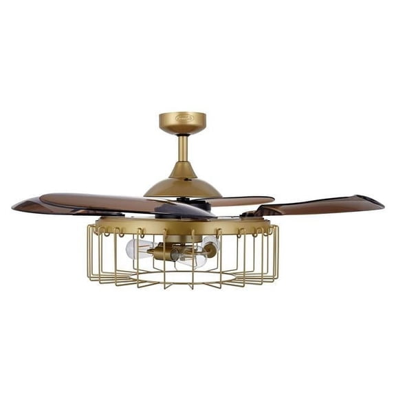 Fanaway 51104101 Sheridan 48-inch Satin Brass AC Ceiling Fan with Light