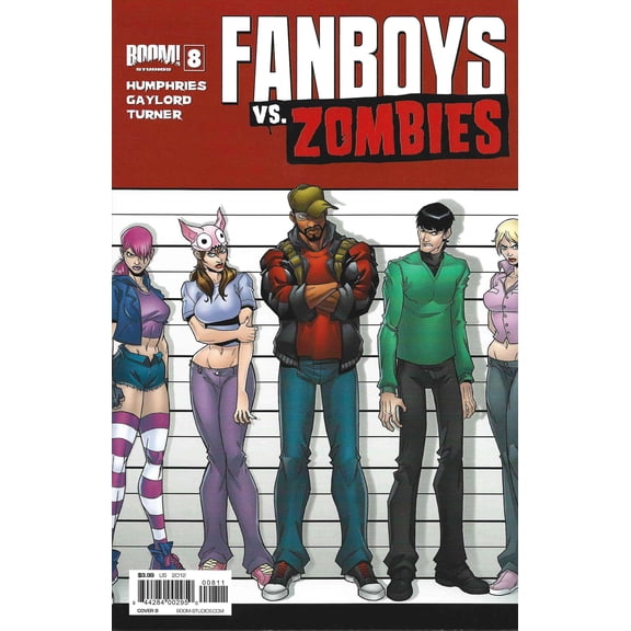 Fanboys Vs. Zombies #8B VF ; Boom! Comic Book