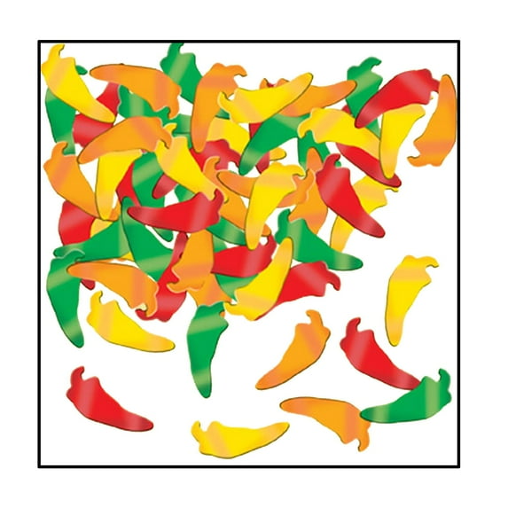 Fanci-Fetti Chili Peppers (GD/G/O/R) Party Accessory (1 count) (1 Oz/Pkg)